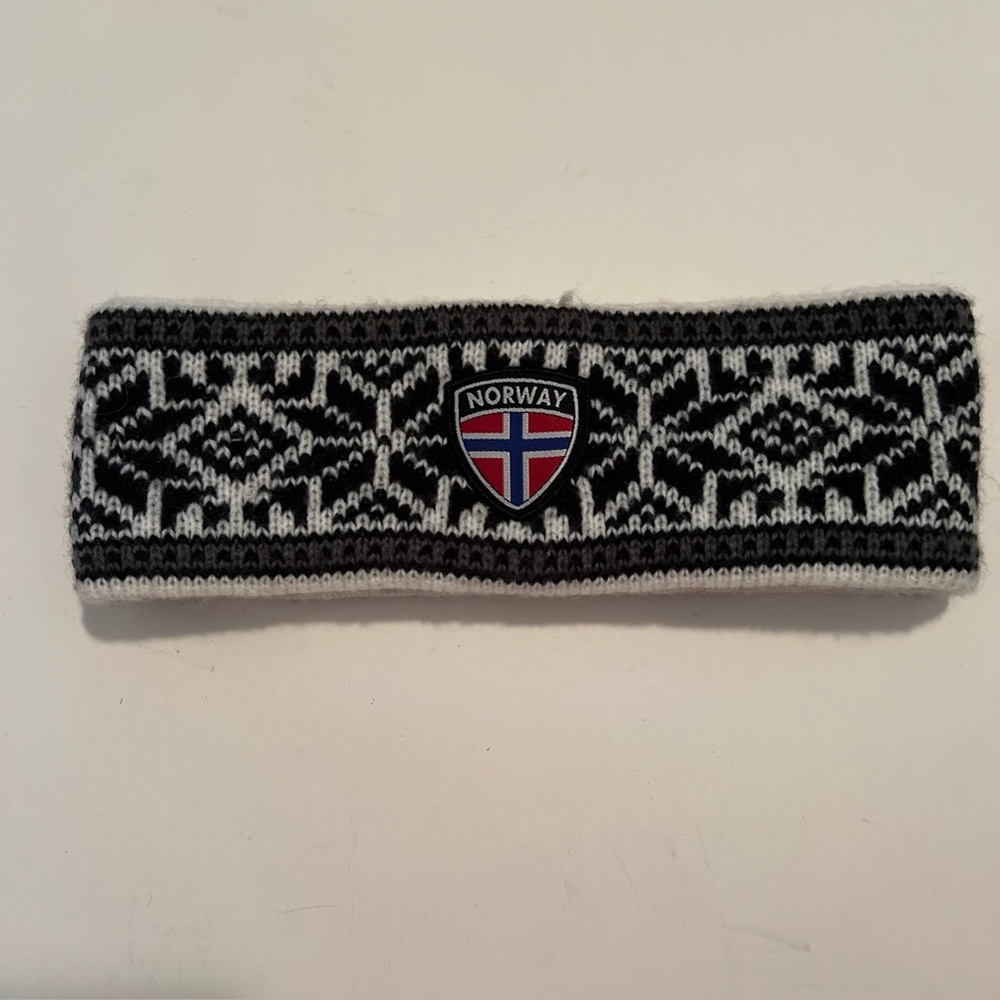 Norway Knitted Stretchy Winter Head Band Souvenir Flag Pattern